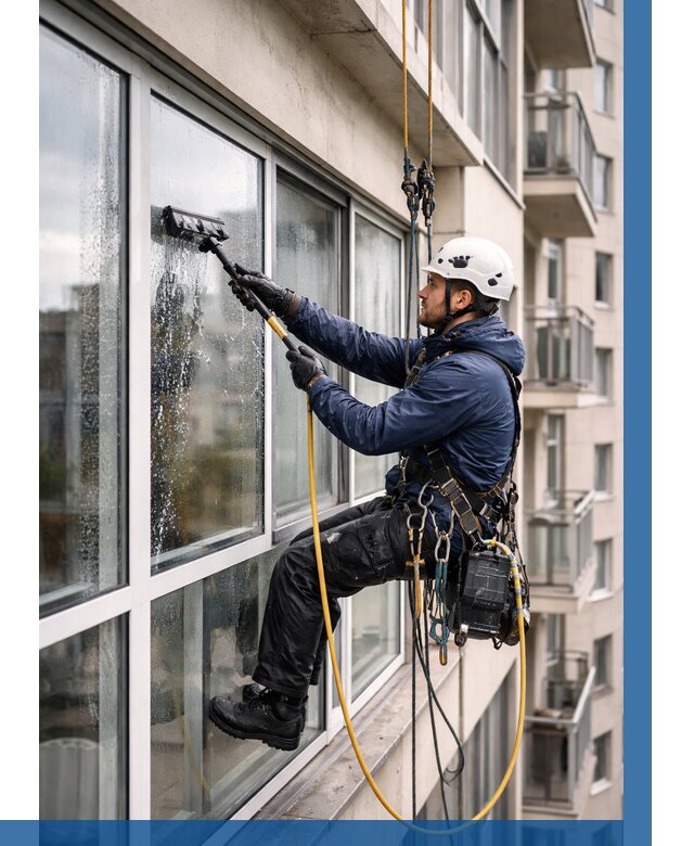 Мойка балконного остекления в Луховицах от 3621 р. | ВЫСОТНИК-Лхв