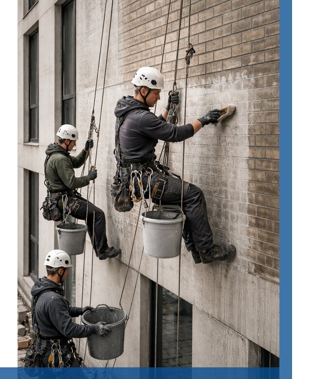 Удаление высолов с фасада в Луховицах от 259 р. | ВЫСОТНИК-Лхв