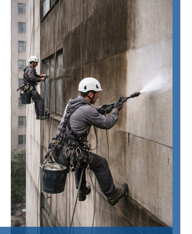 Очистка фасада от копоти в Луховицах от 259 р. | ВЫСОТНИК-Лхв