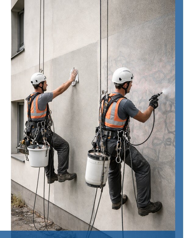 Антиграффити покрытие фасада в Луховицах от 621 р. | ВЫСОТНИК-Лхв