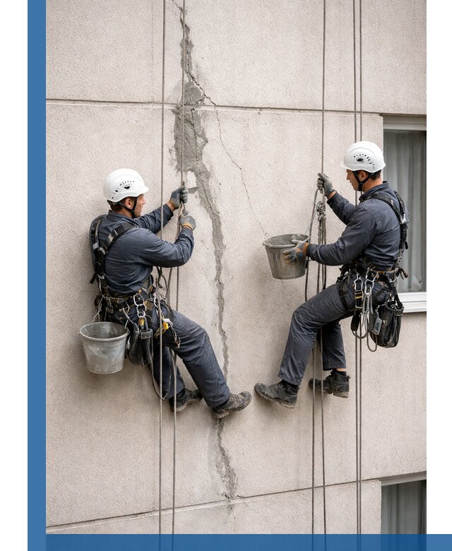 Заделка трещин на фасаде в Луховицах с гарантийным ремонтом