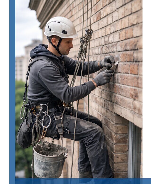 Качественный ремонт кирпичной кладки фасада в Луховицах с гарантией