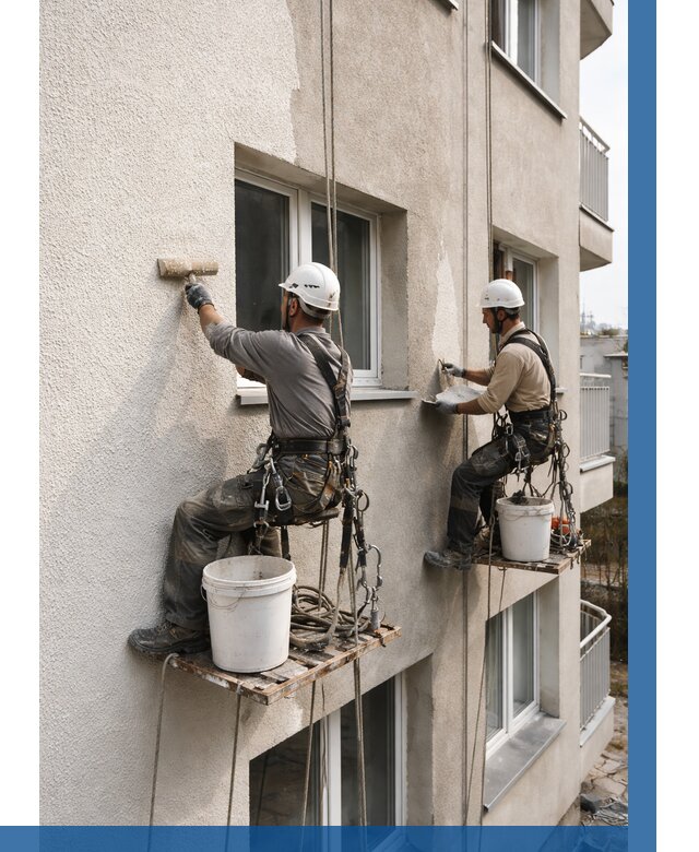 Нанесение короеда на фасад в Луховицах от 466 р. | ВЫСОТНИК-Лхв