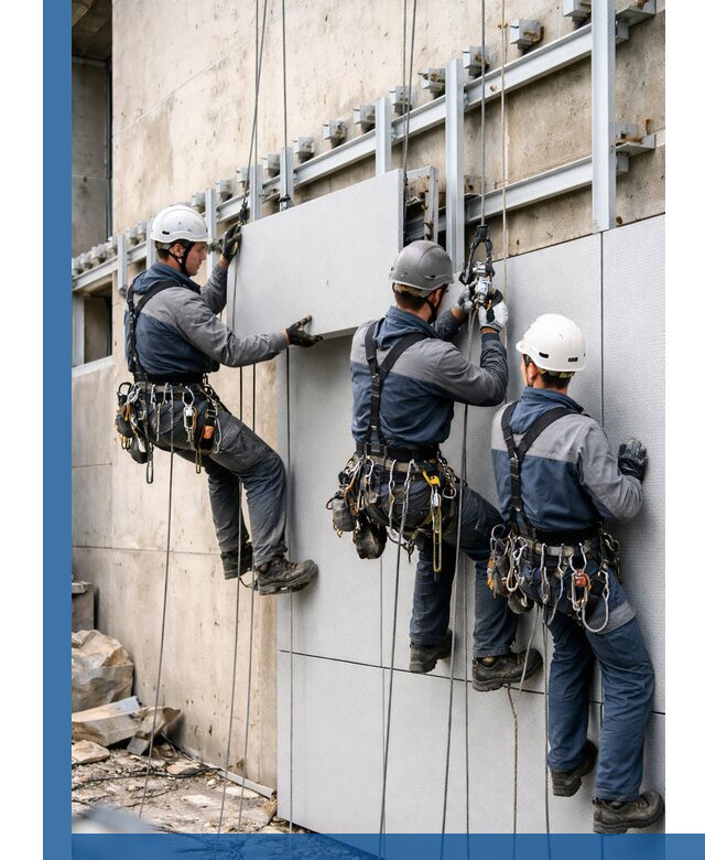 Монтаж вентилируемого фасада в Луховицах под ключ с гарантией качества