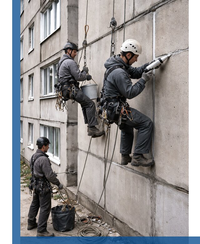 Герметизация межпанельных швов в Луховицах с гарантией герметичности