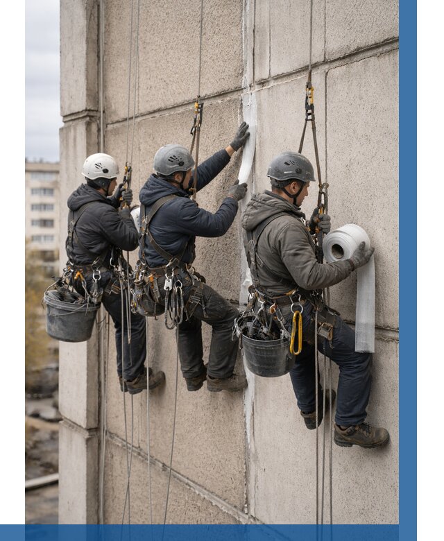 Ремонт межпанельных швов в Луховицах от 776 р. | ВЫСОТНИК-Лхв