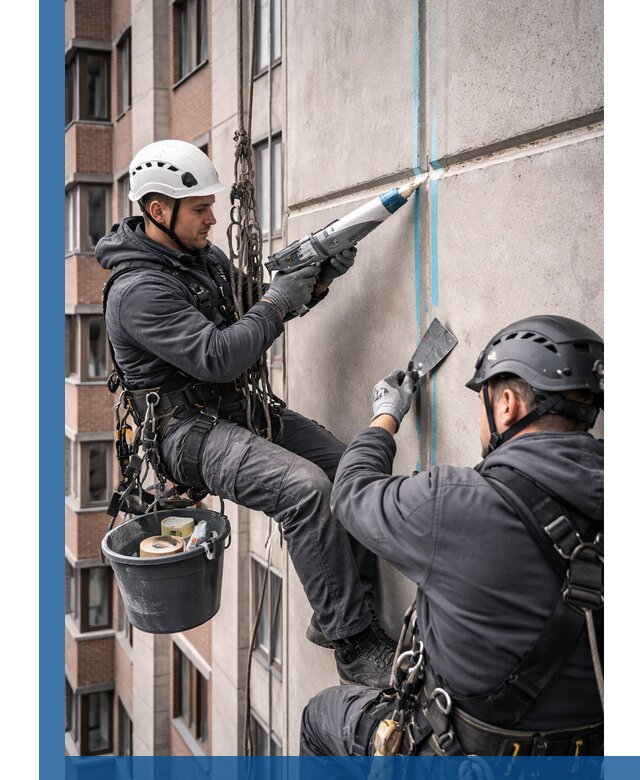 Вторичная герметизация швов фасада и кровли в Луховицах