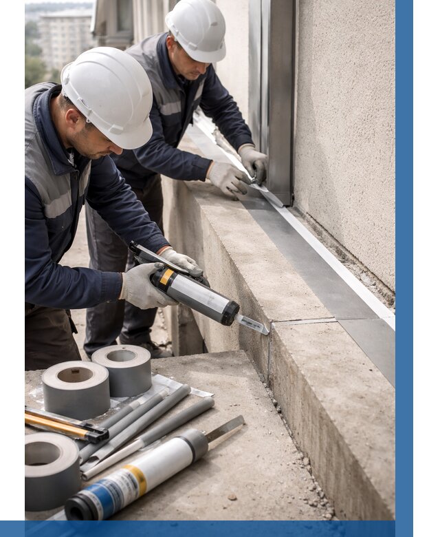 Герметизация примыкания балкона в Луховицах от 4655 р. | ВЫСОТНИК-Лхв