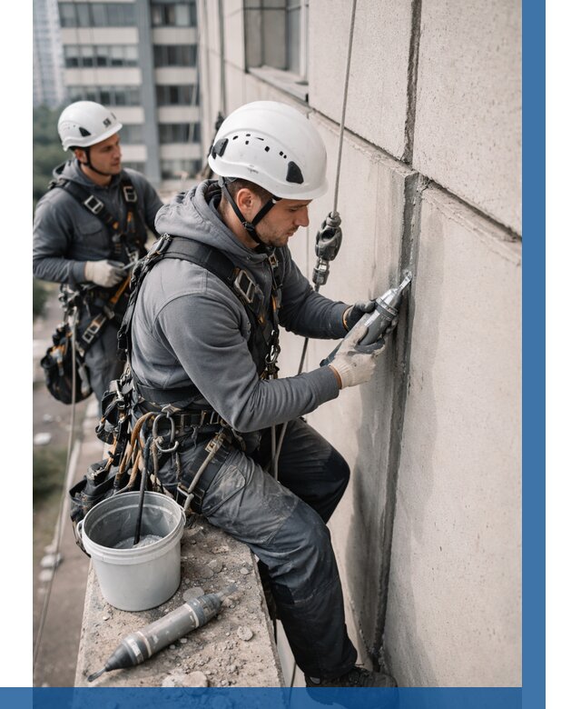 Ремонт деформационных швов здания в Луховицах от 1035 р. | ВЫСОТНИК-Лхв