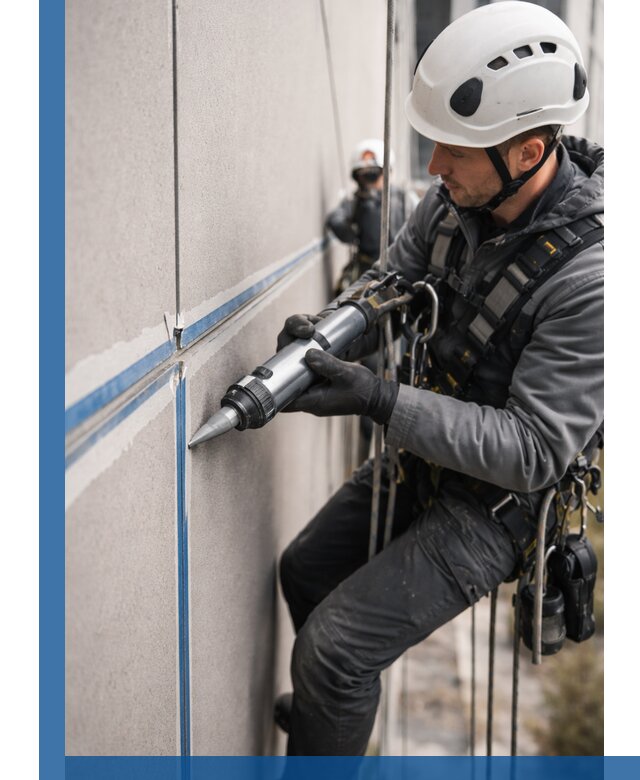 Герметизация стыков фасадных панелей в Луховицах качественно и быстро