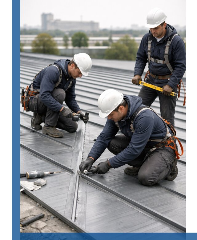 Ремонт фальцевой кровли в Луховицах срочно и качественно