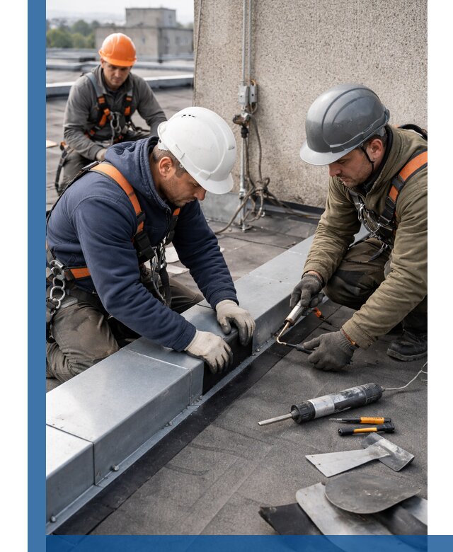 Ремонт кровельных примыканий в Луховицах профессионально