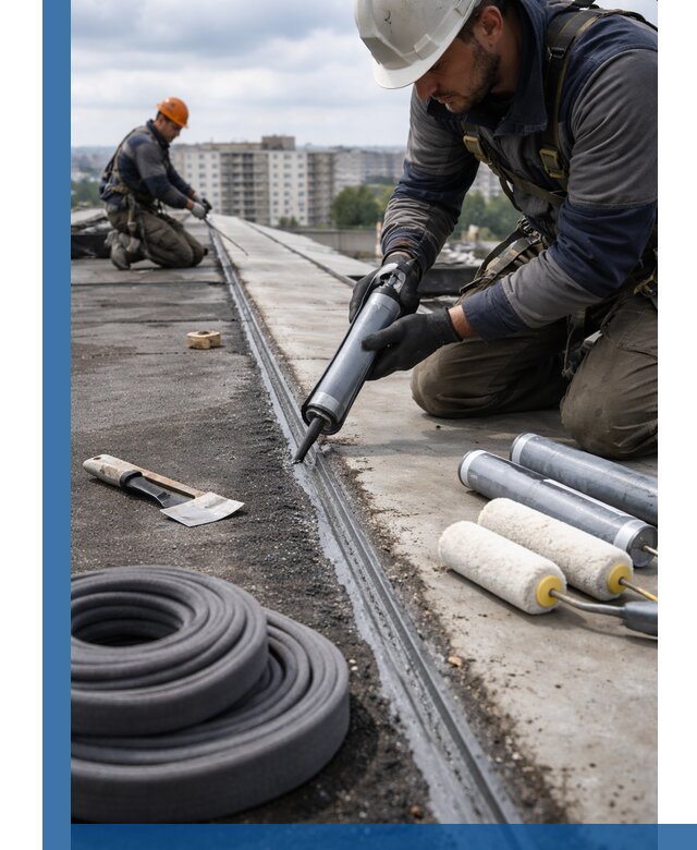 Герметизация швов кровли в Луховицах с гарантией герметичности