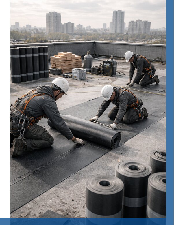 Монтаж мягкой кровли под ключ в Луховицах от 466 р. | ВЫСОТНИК-Лхв