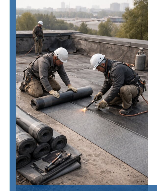 Монтаж мягкой кровли в Луховицах профессионально и надежно