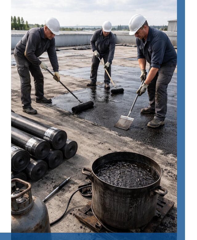 Гидроизоляция кровли мастикой в Луховицах от 621 р. | ВЫСОТНИК-Лхв