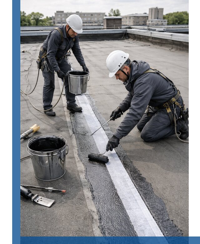 Гидроизоляция кровли мастикой в Луховицах надежная защита