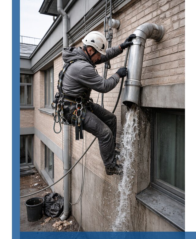 Профессиональная прочистка водосточных труб в Луховицах с гарантией