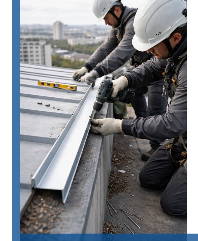 Монтаж капельника на кровле в Луховицах с гарантией качества