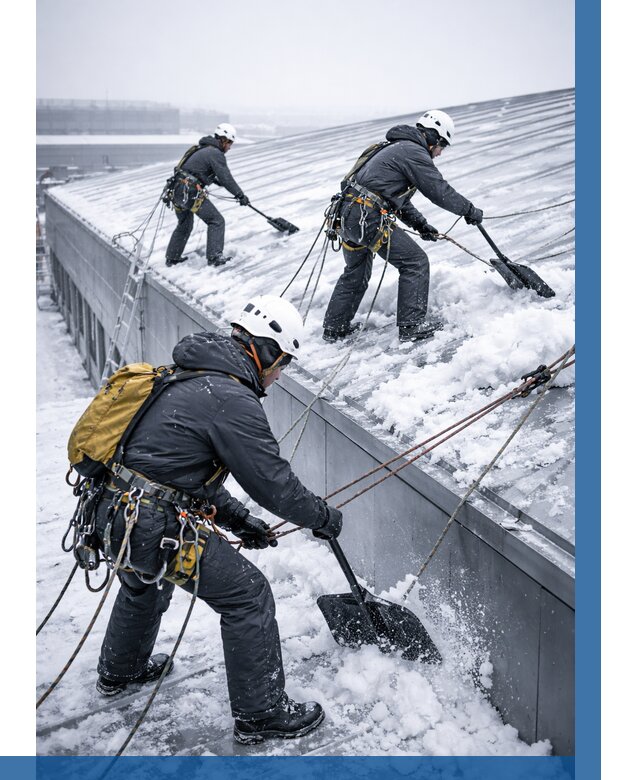 Очистка навесов от снега в Луховицах от 4655 р. | ВЫСОТНИК-Лхв