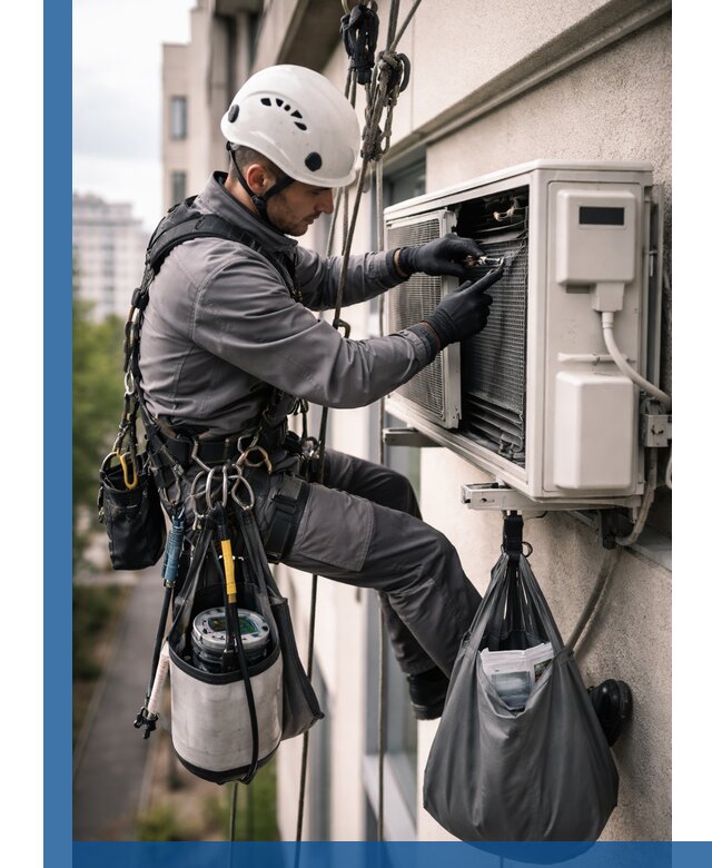 Обслуживание внешнего блока кондиционера в Луховицах профессионально