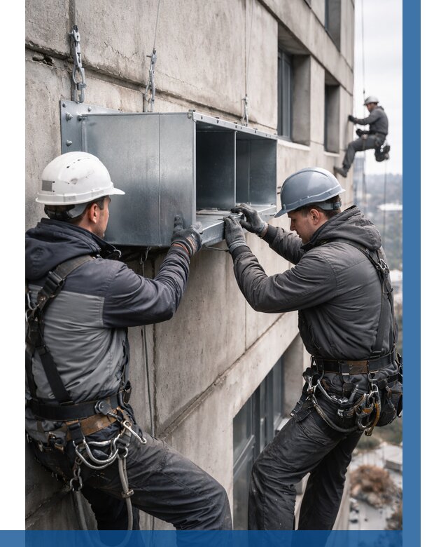 Монтаж вентиляционных коробов в Луховицах от 3104 р. | ВЫСОТНИК-Лхв