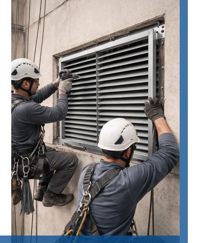 Монтаж вентиляционных решеток в Луховицах от 4655 р. | ВЫСОТНИК-Лхв