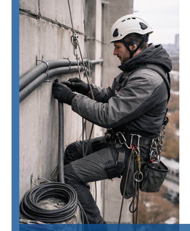 Профессиональный монтаж гофры для кабеля в Луховицах с гарантией