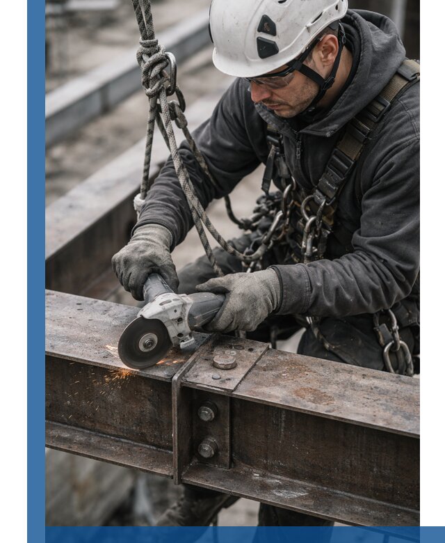 Резка металла на высоте в Луховицах для зданий и конструкций