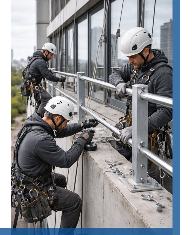 Монтаж ограждений на высоте в Луховицах, от 1241 р. | ВЫСОТНИК-Лхв