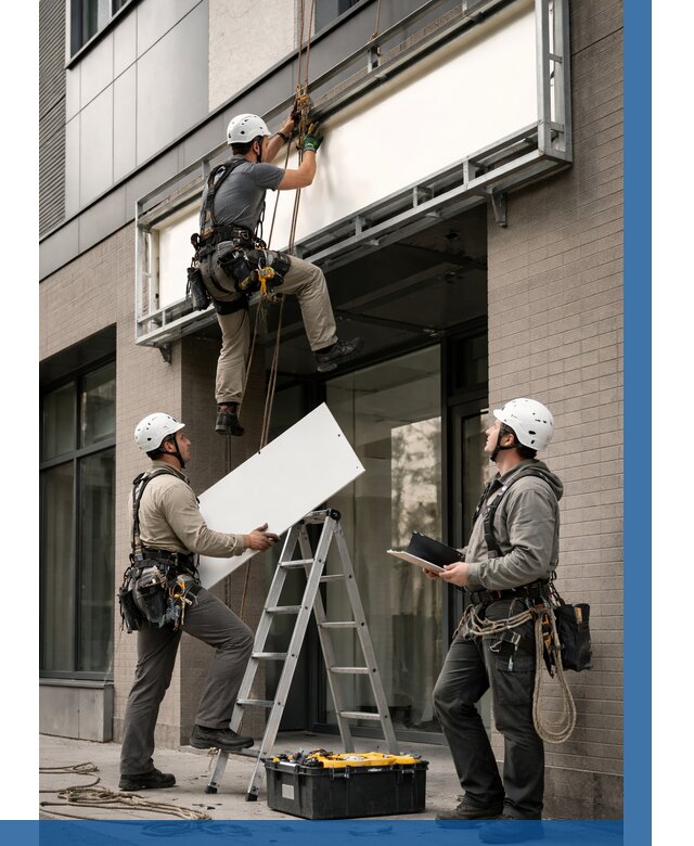 Монтаж светового короба в Луховицах от 6724 р. | ВЫСОТНИК-Лхв