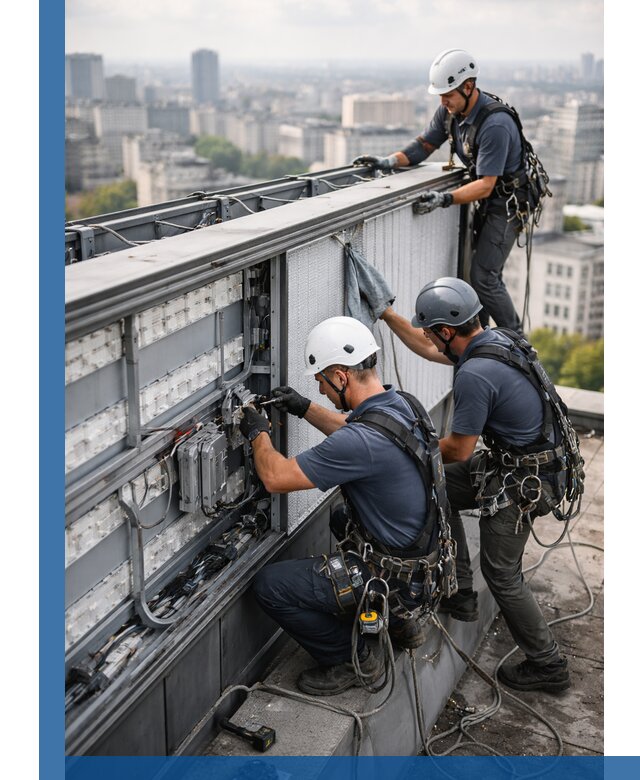 Профессиональное обслуживание крышной рекламы в Луховицах под ключ