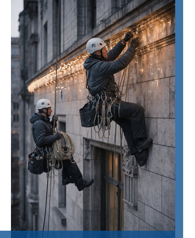 Монтаж новогодней иллюминации в Луховицах от 8793 р. | ВЫСОТНИК-Лхв