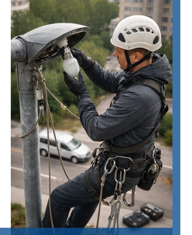 Замена ламп на высоте в Луховицах от 2586 р. | ВЫСОТНИК-Лхв