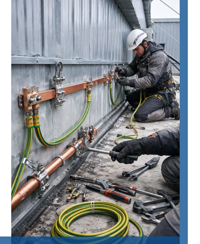 Монтаж заземления здания в Луховицах от 25863 р. | ВЫСОТНИК-Лхв