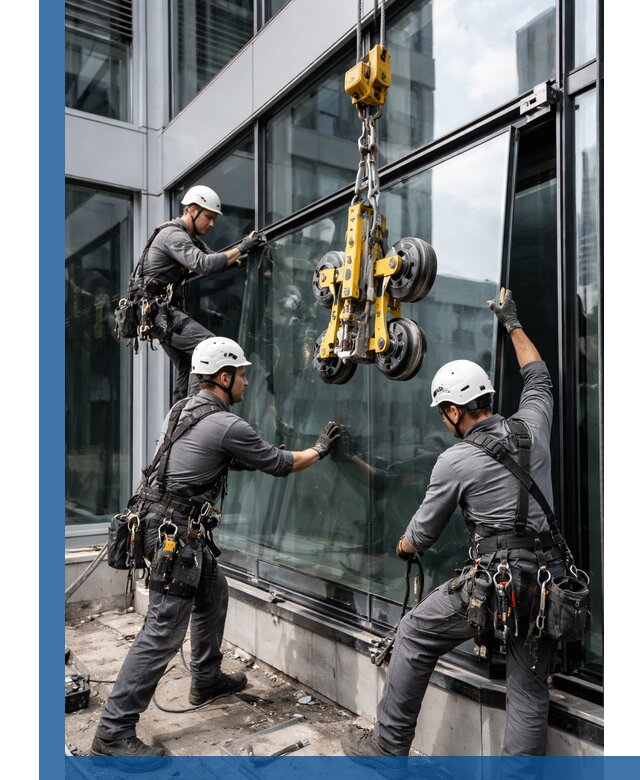 Структурное остекление фасадов в Луховицах монтаж и обслуживание