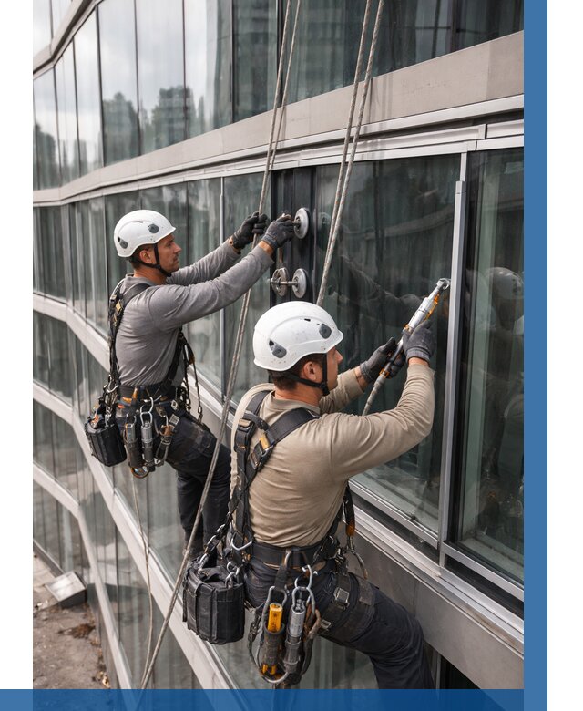 Радиусное остекление фасада в Луховицах от 12414 р. | ВЫСОТНИК-Лхв