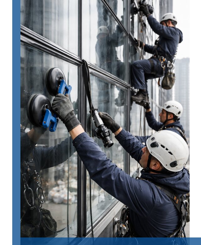 Радиусное остекление фасадов под ключ в Луховицах с гарантиями