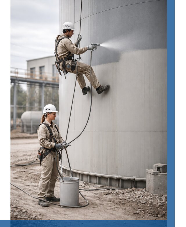 Покраска резервуаров в Луховицах от 1241 р. | ВЫСОТНИК-Лхв — заказать