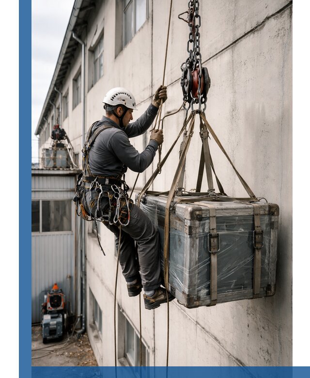 Подъем грузов на высоту в Луховицах для промышленных объектов