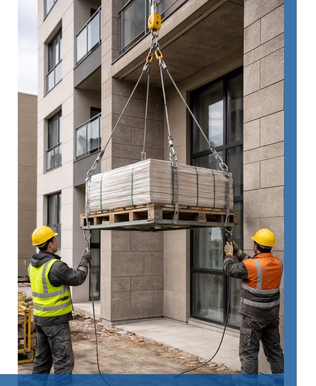 Подъем керамогранита на этаж в Луховицах от 3621 р. | ВЫСОТНИК-Лхв