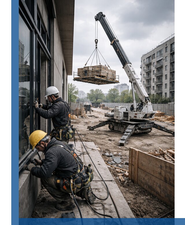 Аренда крана Пионер в Луховицах для строительных работ