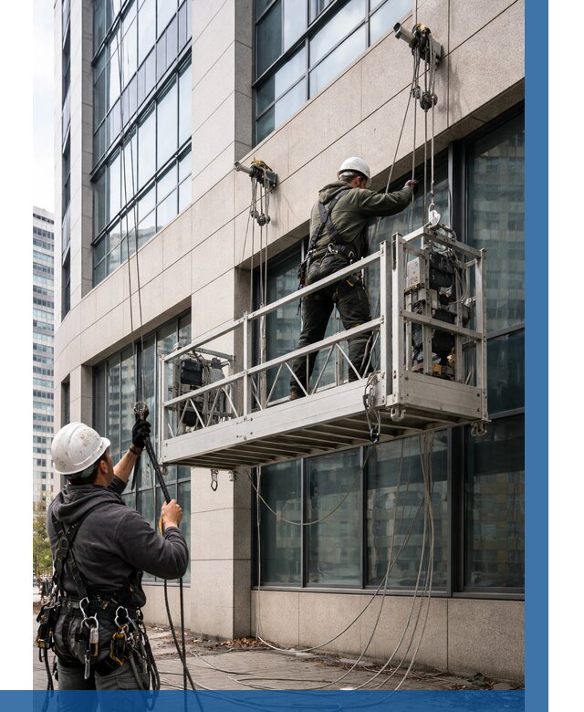 Монтаж и подъем фасадной люльки в Луховицах от 12414 р. | ВЫСОТНИК-Лхв