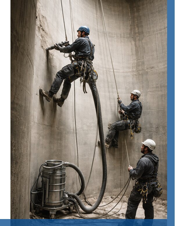 Зачистка силосов в Луховицах от 4655 р. Договор и смета ВЫСОТНИК-Лхв