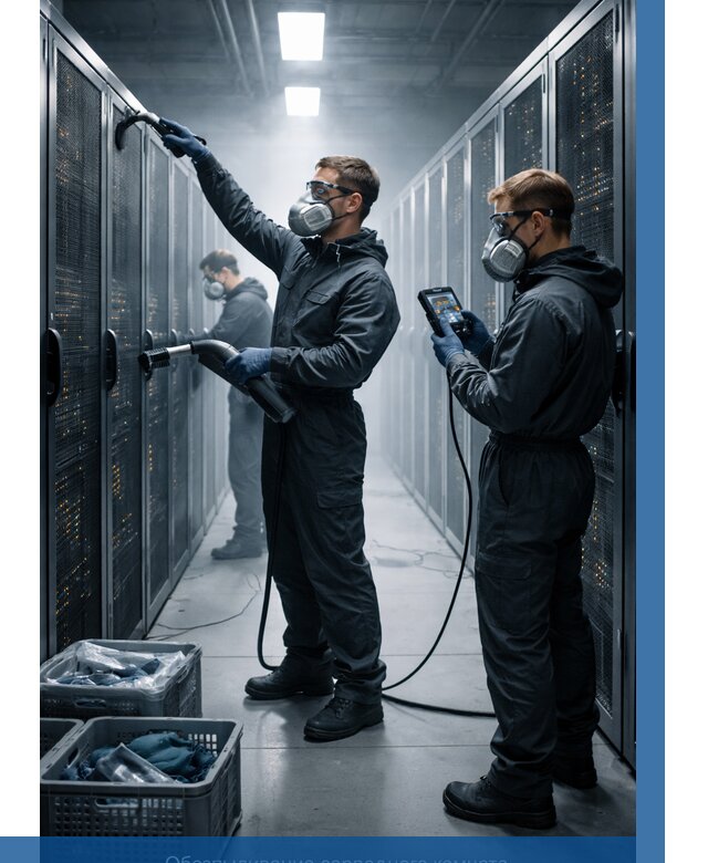 Обеспыливание серверной комнаты в Луховицах от 4655 р. | ВЫСОТНИК-Лхв