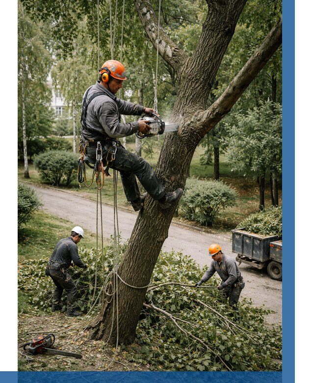 Кронирование деревьев в Луховицах от 6724 р. | ВЫСОТНИК-Лхв