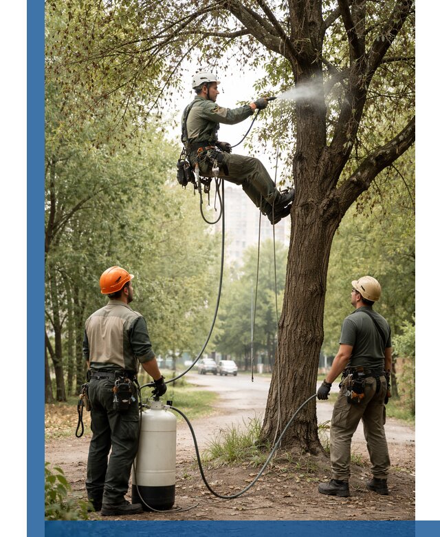 Обработка деревьев от вредителей в Луховицах профессиональная защита