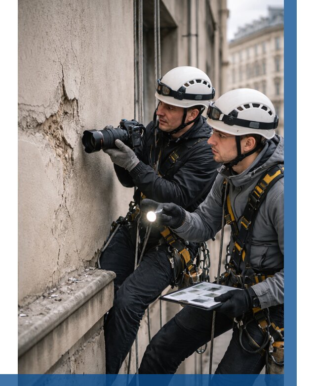 Фотофиксация дефектов фасада в Луховицах от 4655 р. | ВЫСОТНИК-Лхв