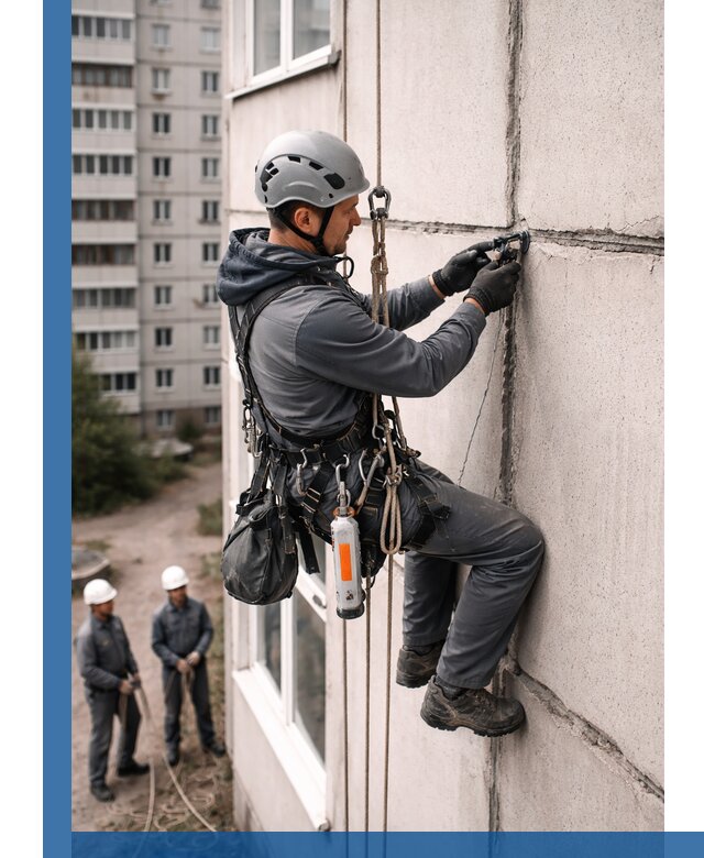 Обследование межпанельных швов и герметизация в Луховицах